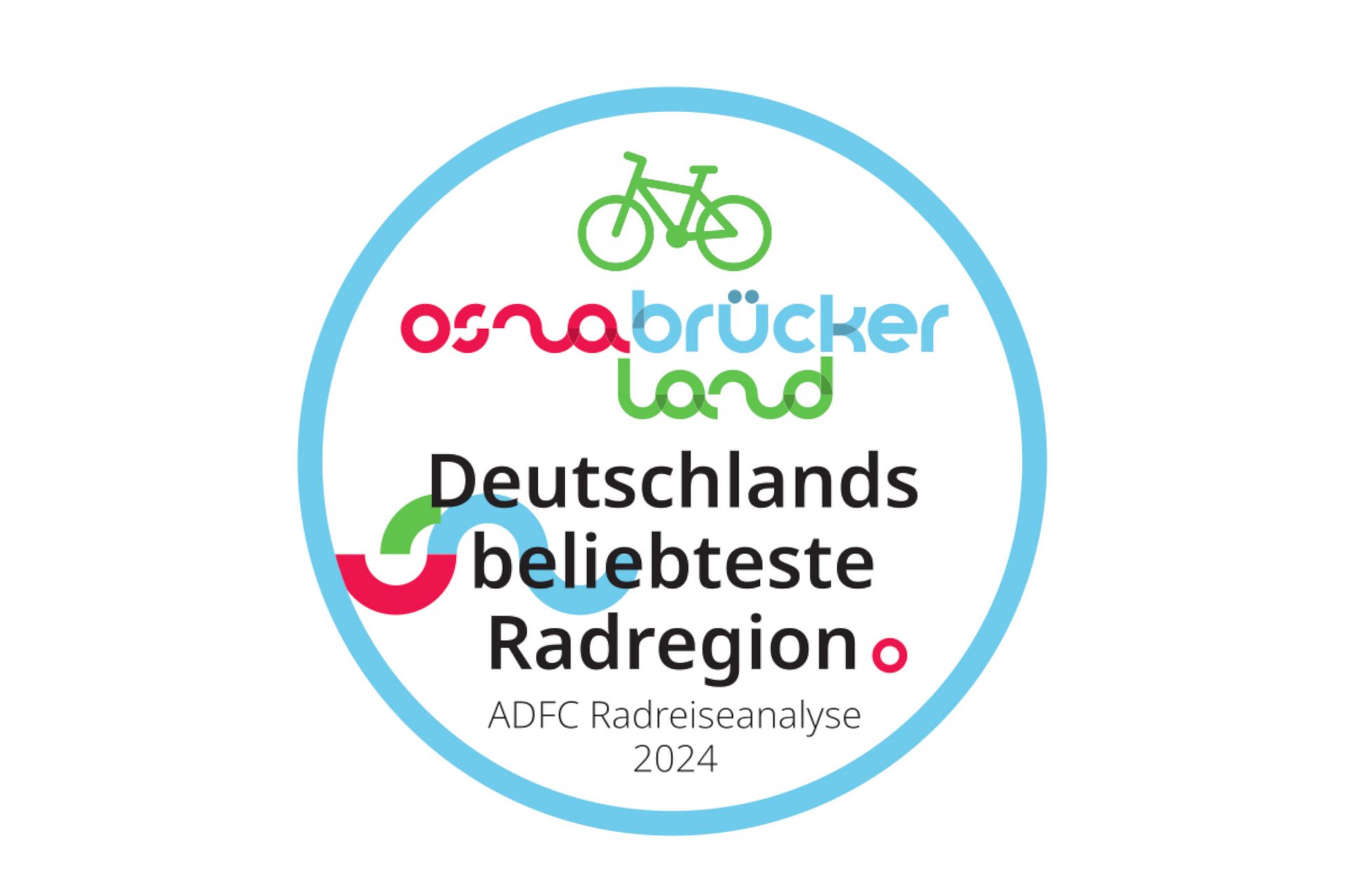 Fahrradregion Osnabrücker Land Logo beliebteste Radregion 2024